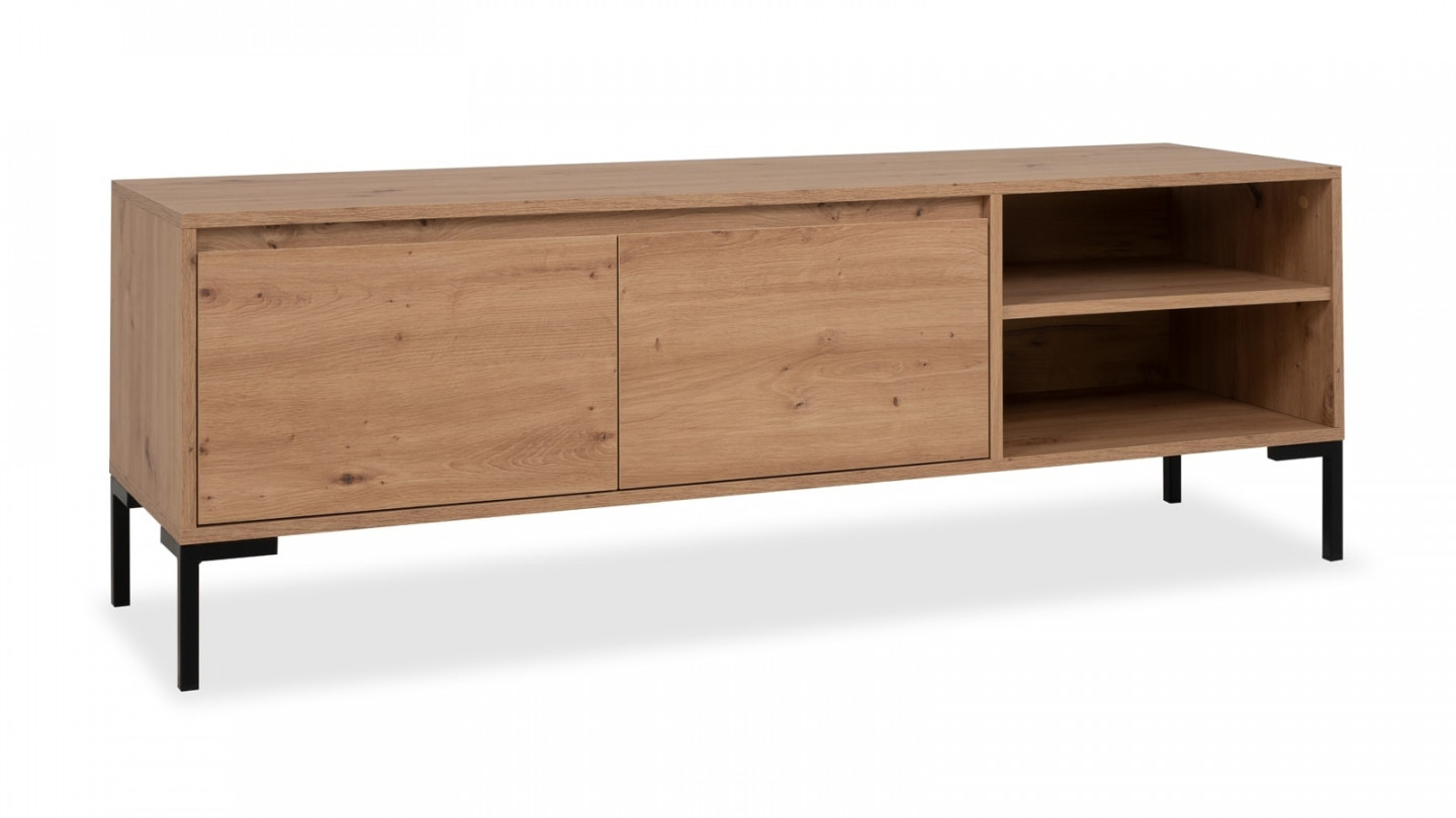 Meuble TV effet chêne 150 cm - Ronda - Homifab