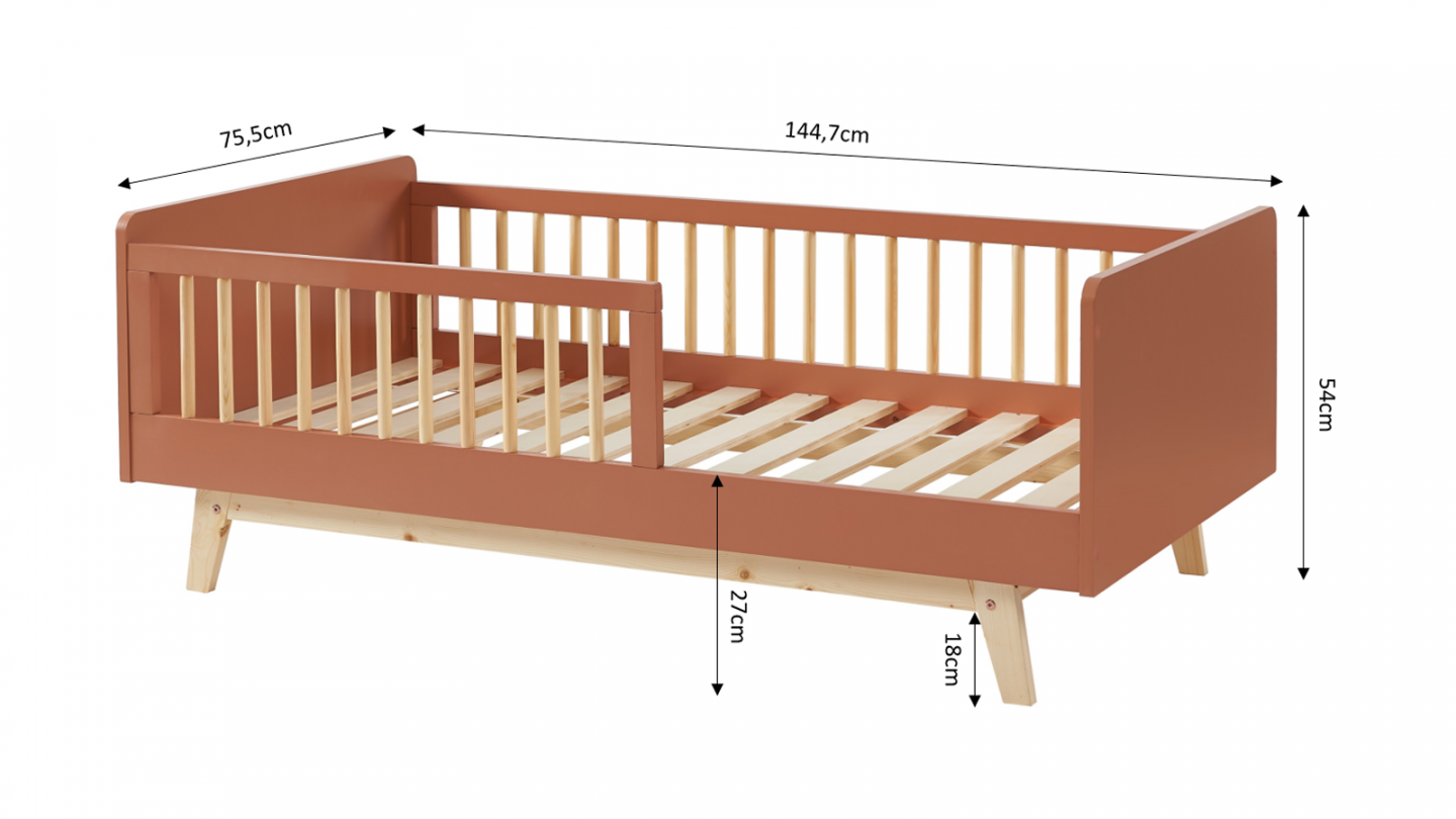 Lit cabane 90x200 ALBA : un lit cabane enfant en bois design