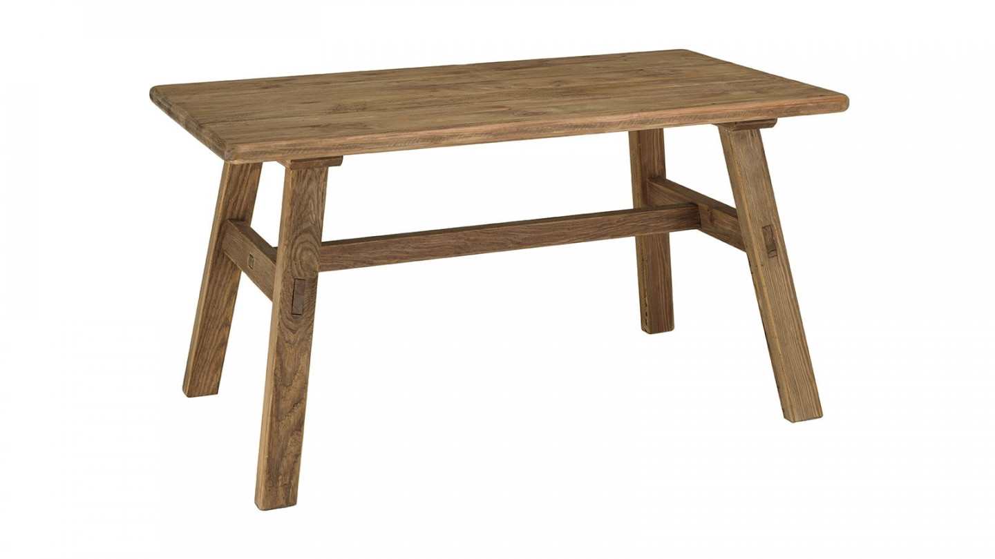 Table à manger 140x75cm bois Pin recyclé - Sandy