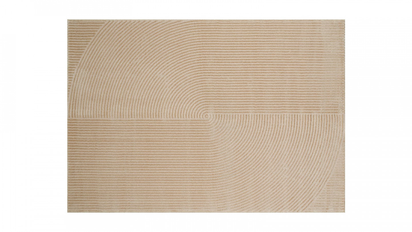 HOMIFAB Tapis à motifs impression numérique Beige 160x230 - Nera