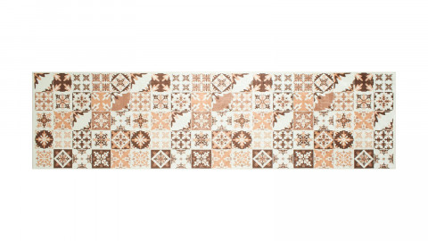 Grand Tapis Cuisine SUD TRADING – Carreaux De Ciment Bleu 45x130 Cm