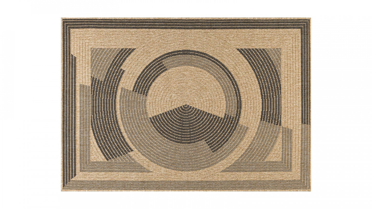 HOMIFAB Tapis à motifs impression numérique Beige 160x230 - Nera