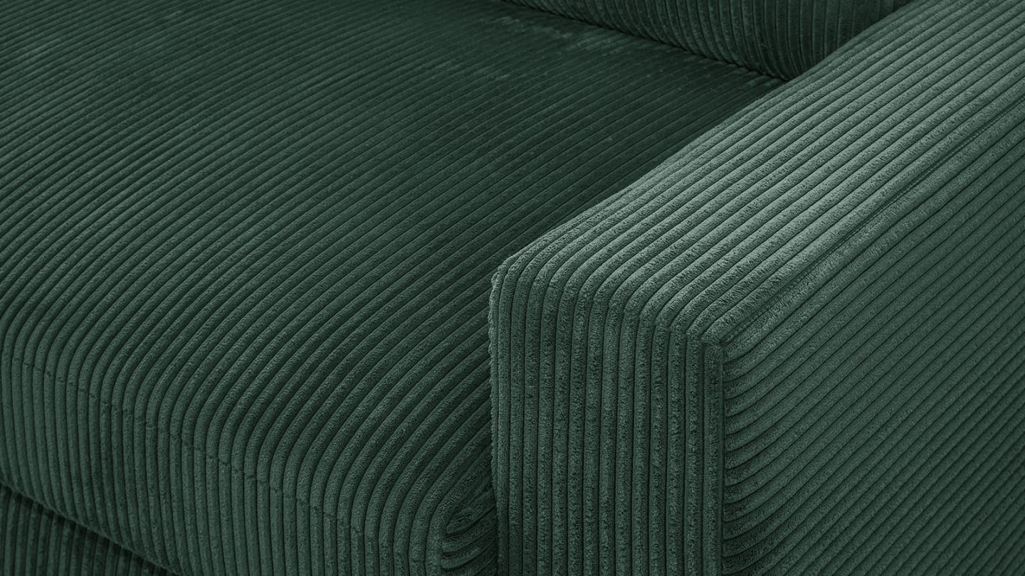 Canapé d'angle gauche convertible 3 places avec coffre de rangement en