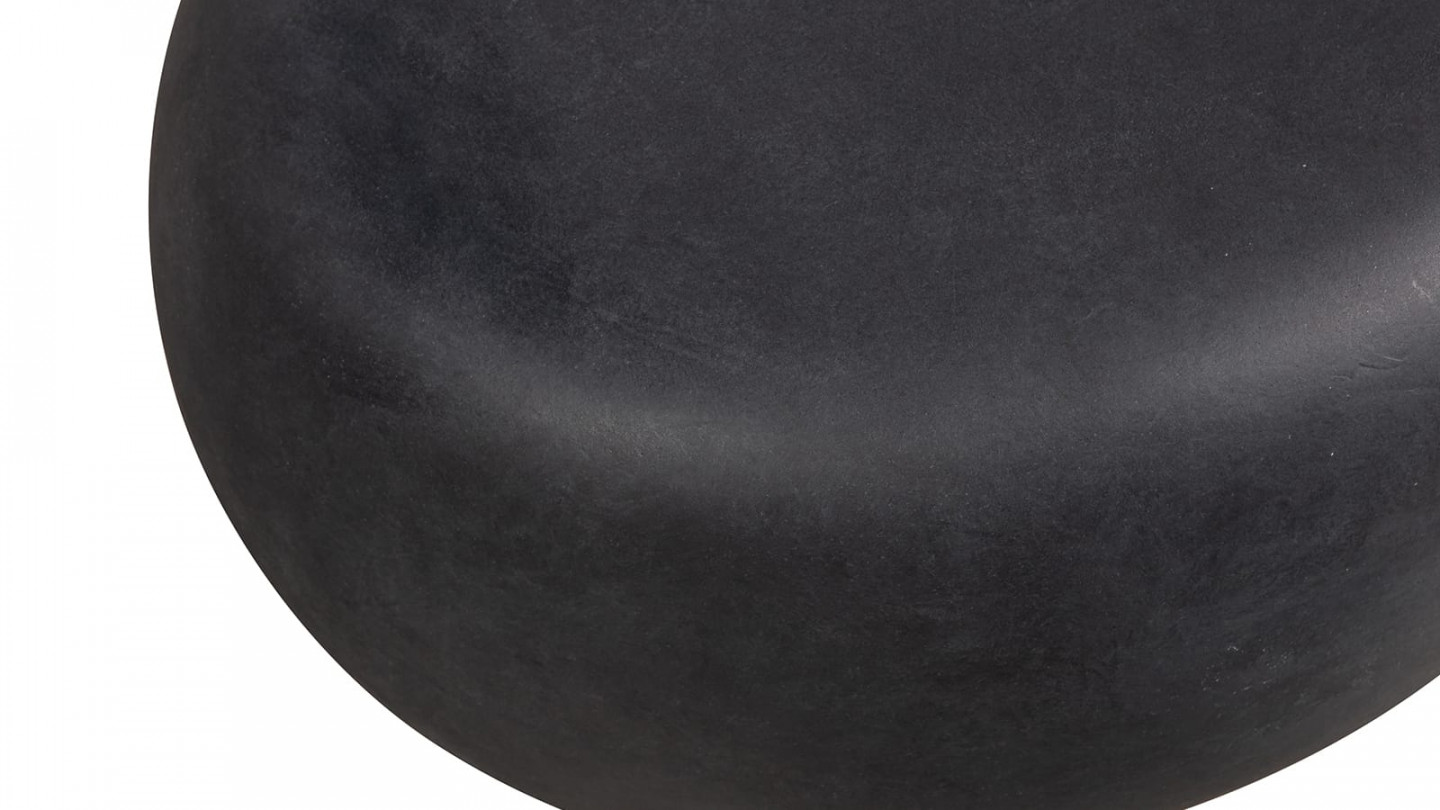Table basse de jardin aspect béton gris anthracite - Pebble - Homifab