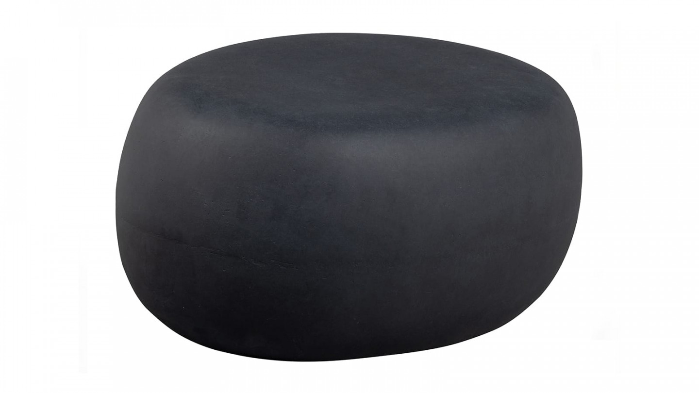 Table basse de jardin aspect béton gris anthracite - Pebble - Homifab