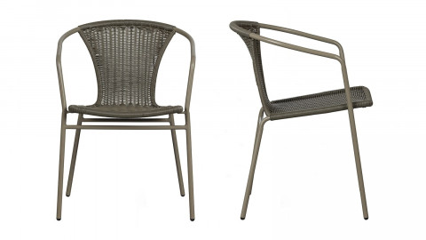 Chaise de jardin en métal noir style scandinave et bohème chez Homifab