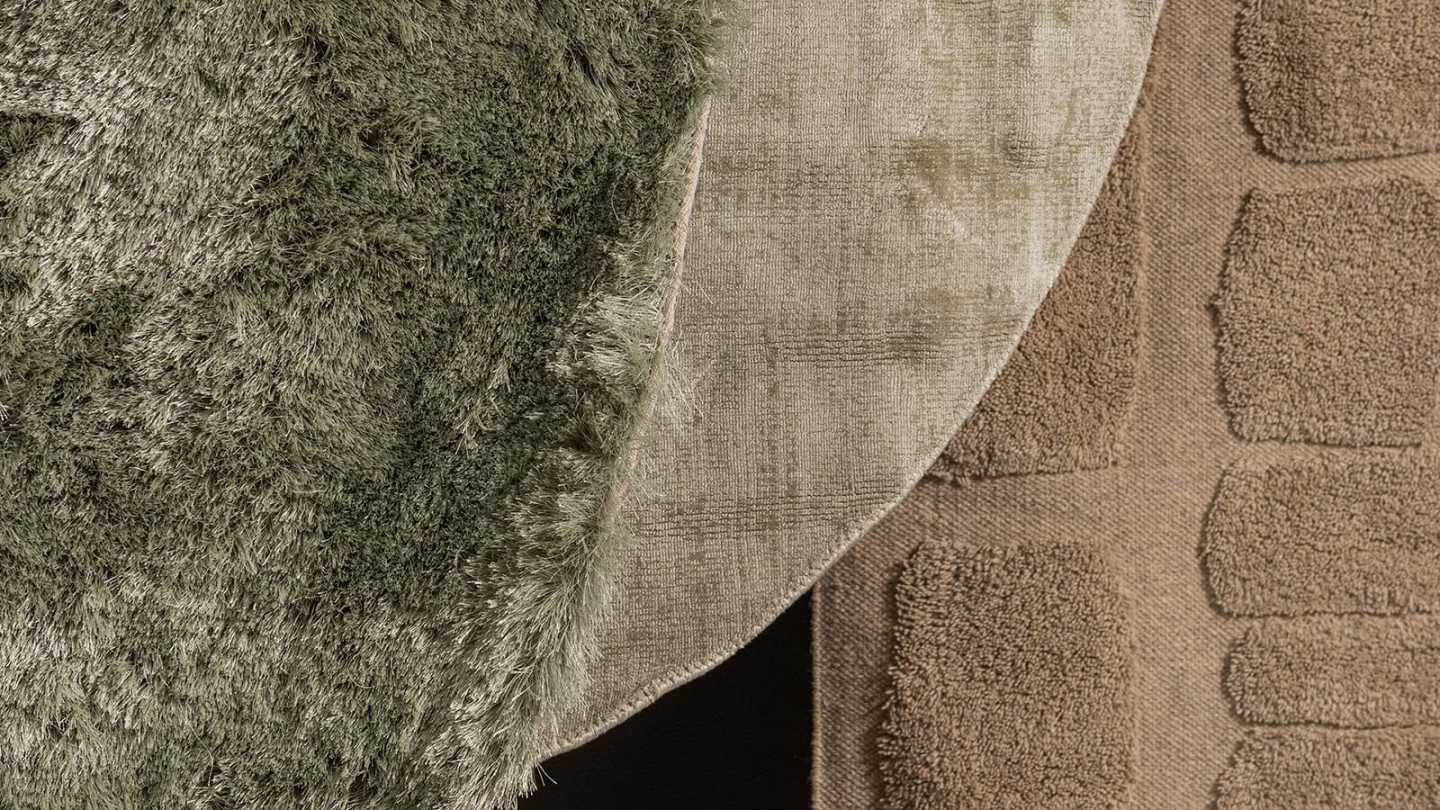 Tapis rond 200cm pistache - Ravel - Homifab