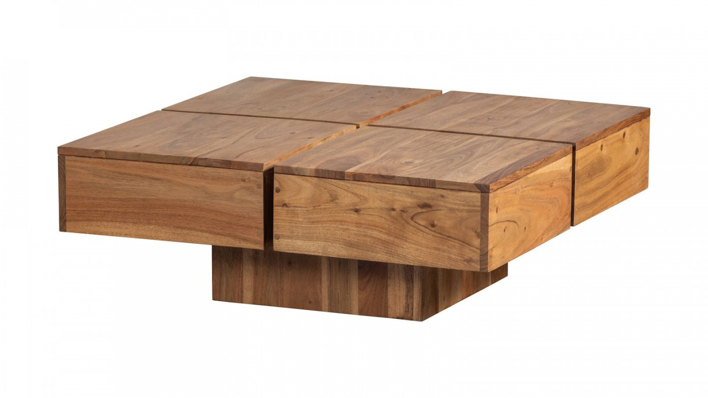 Table basse carré en acacia - Lyra