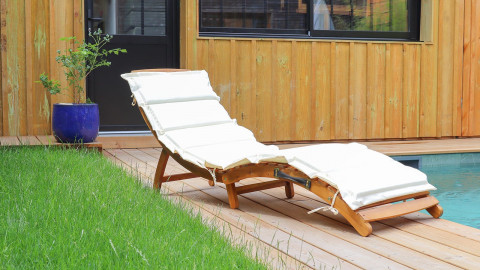 Chaise de jardin en métal noir style scandinave et bohème chez Homifab