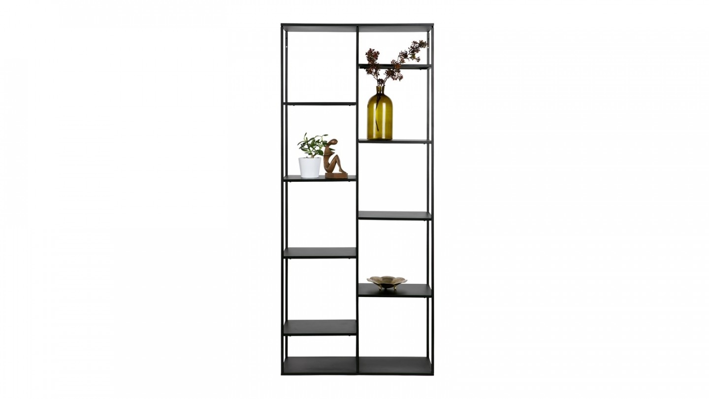 Etagère casiers en métal noir 85cm – Collection June