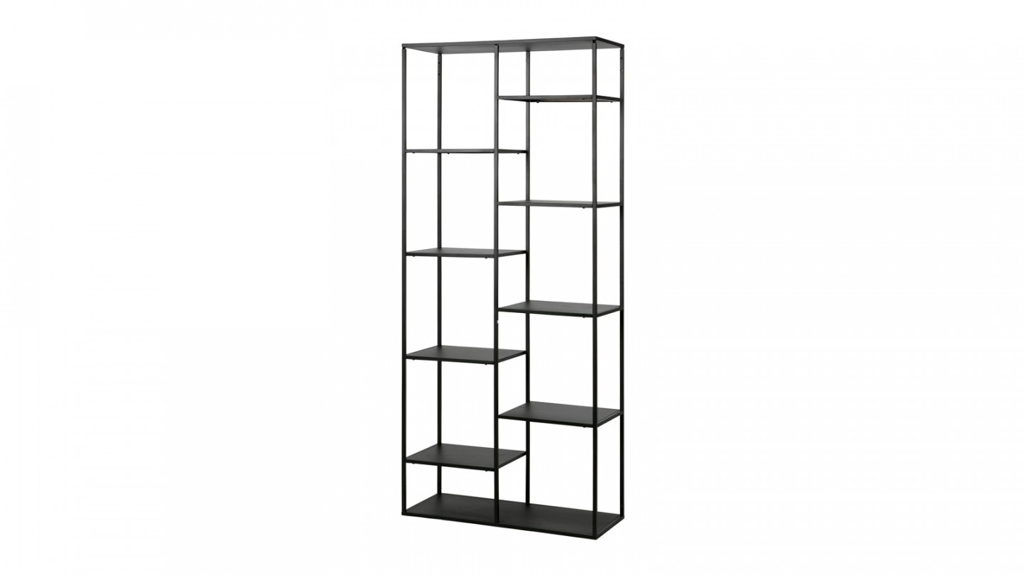 Etagère casiers en métal noir 85cm – Collection June