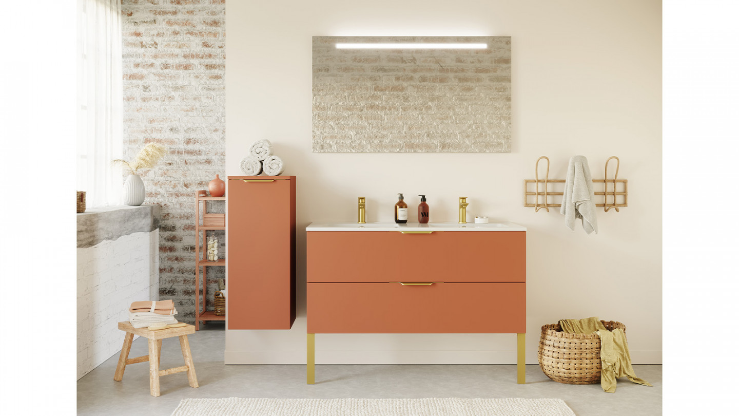 Meuble Salle De Bain Vasque Intégrée 120 Cm