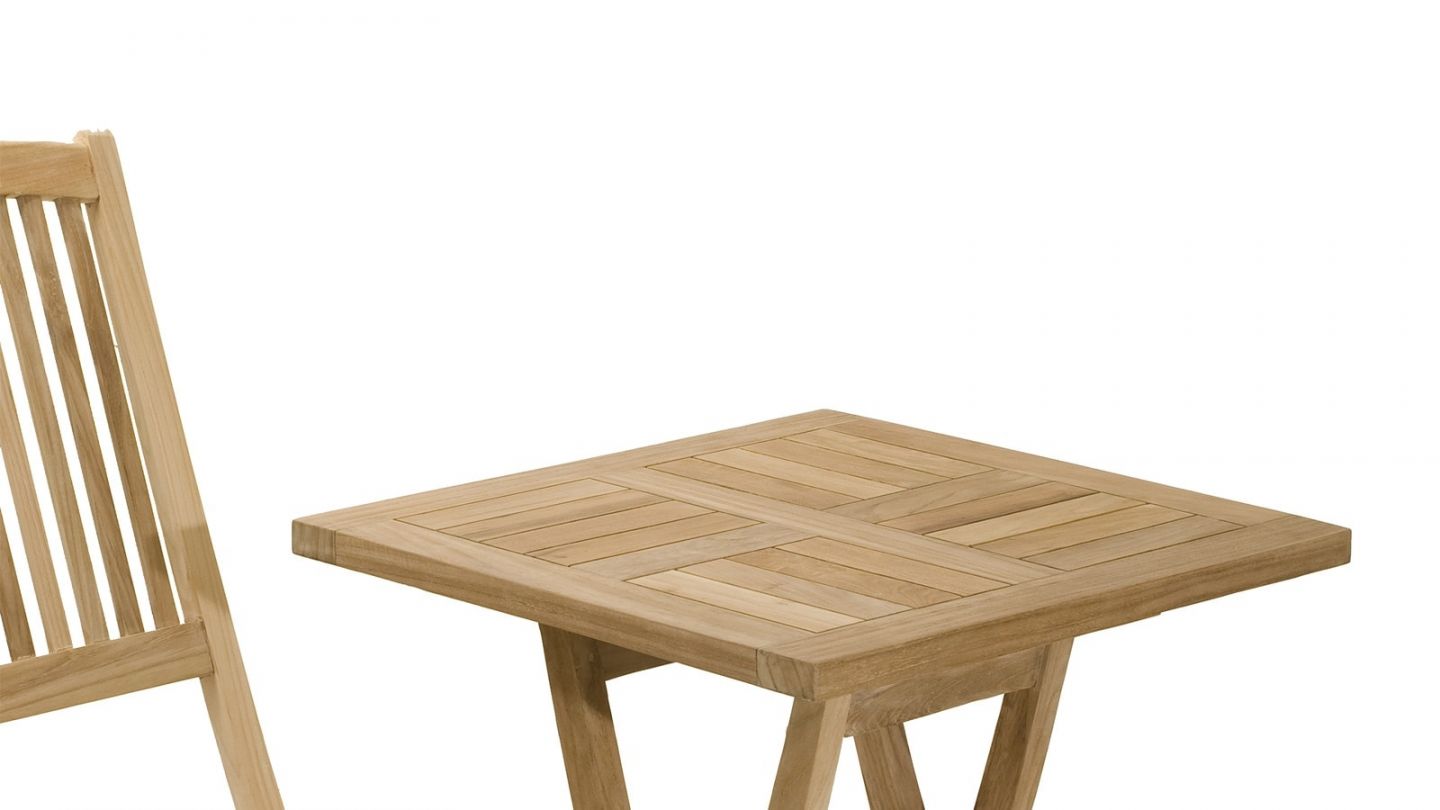 Table carrée pliante 60cm – Collection Fun