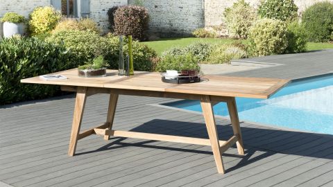 Table rectangulaire scandi extensible 180/240x100cm – Collection Fun