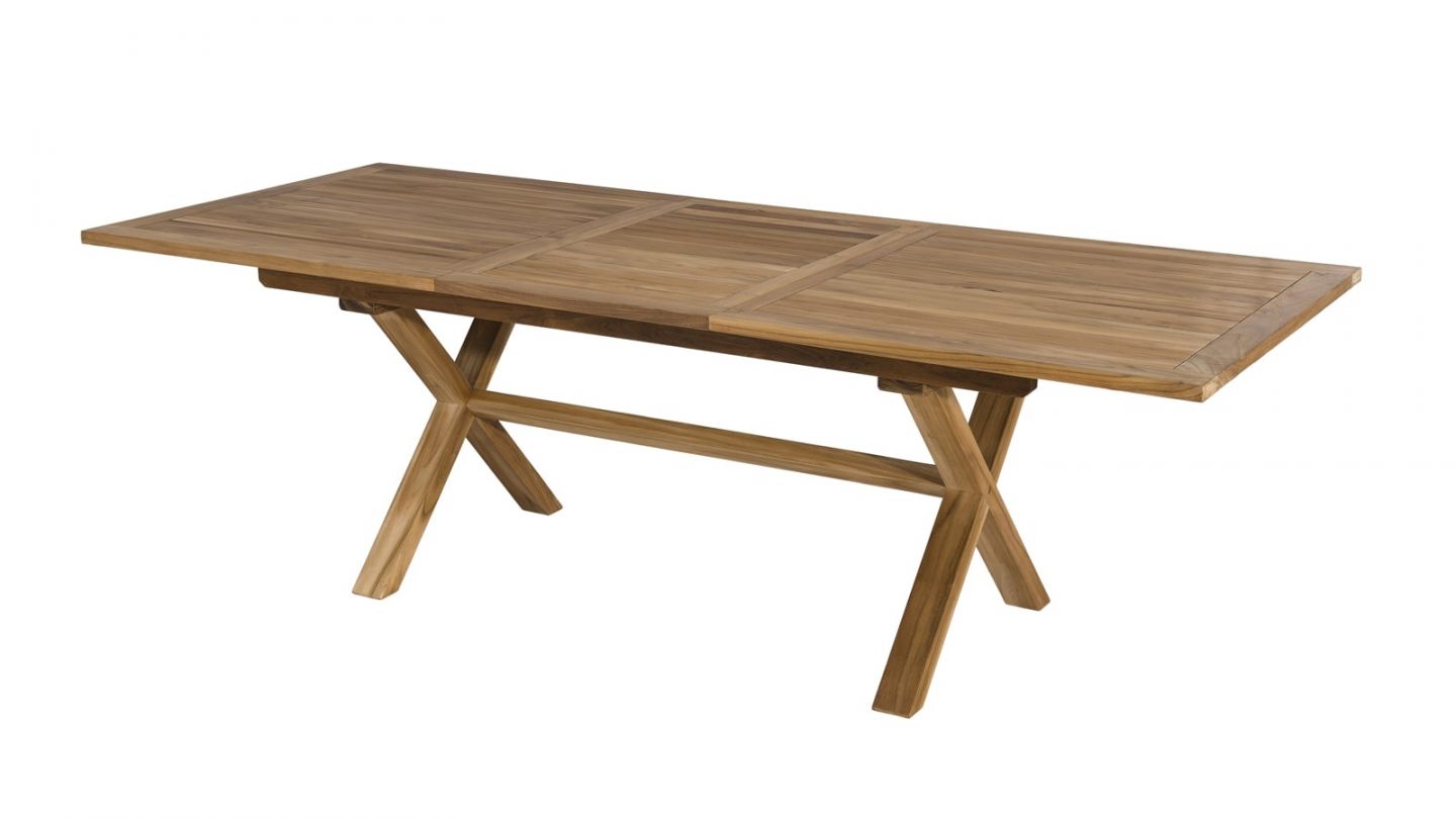 Table de Jardin Rectangulaire en Bois de Teck (180x100 cm) Nabila