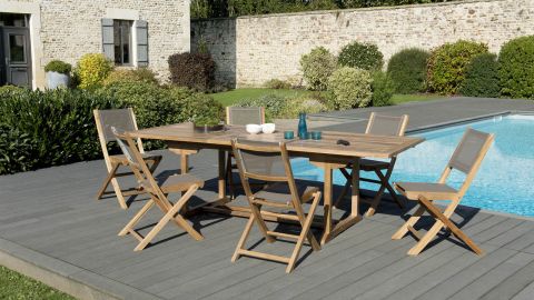 Nos Salons Tables Et Chaises De Jardin En Aluminium Teck Resine
