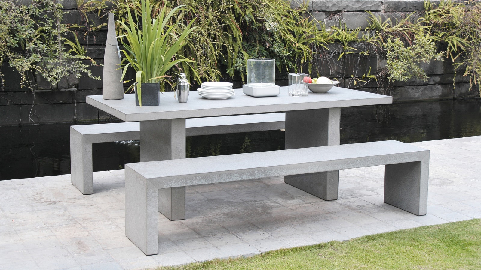 Salon de jardin en ciment Salon de jardin en ciment