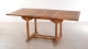 Table rectangulaire extensible en teck 120/180x90cm – Collection Maeva