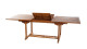 Table rectangulaire extensible en teck 180/240x100cm – Collection Maeva