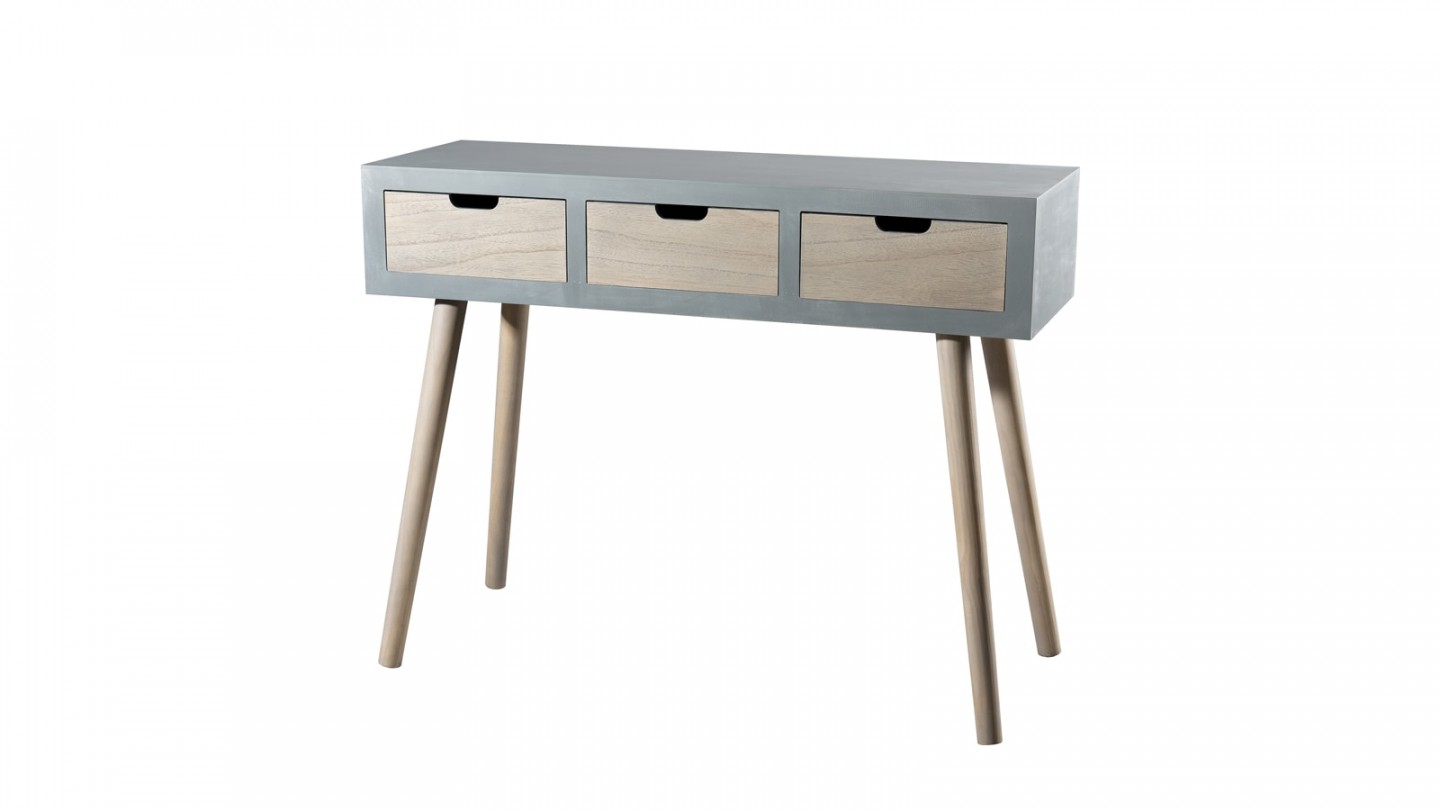 Console 3 tiroirs - Collection Lorenzo