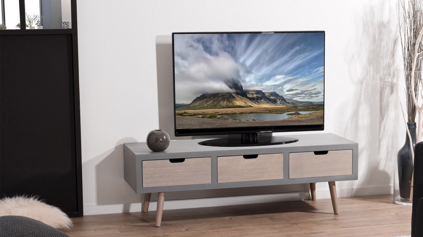 Meuble TV 3 tiroirs - Collection Lorenzo