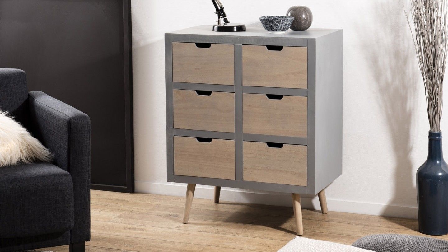 Commode 6 tiroirs - Collection Lorenzo