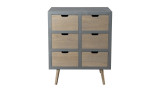 Commode 6 tiroirs - Collection Enzo