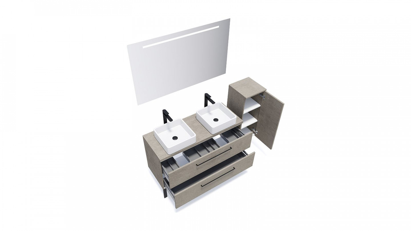 Meuble Salle De Bain Suspendu 120 Cm