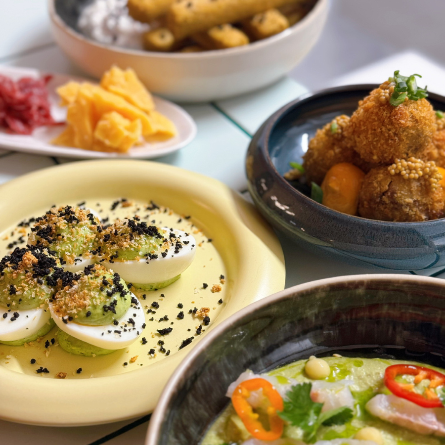 Zoom sur les couleurs acidulées du bistrot Pinpon