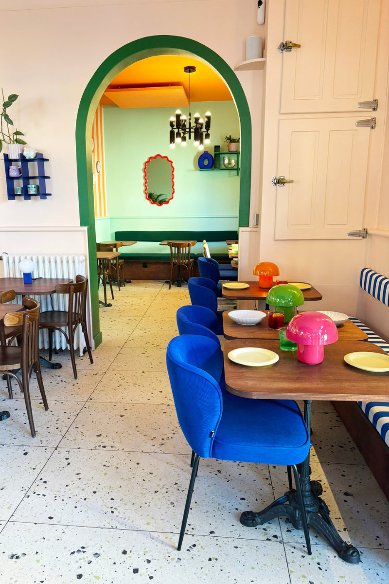 Détail des arrondis dans la décoration de Pinpon