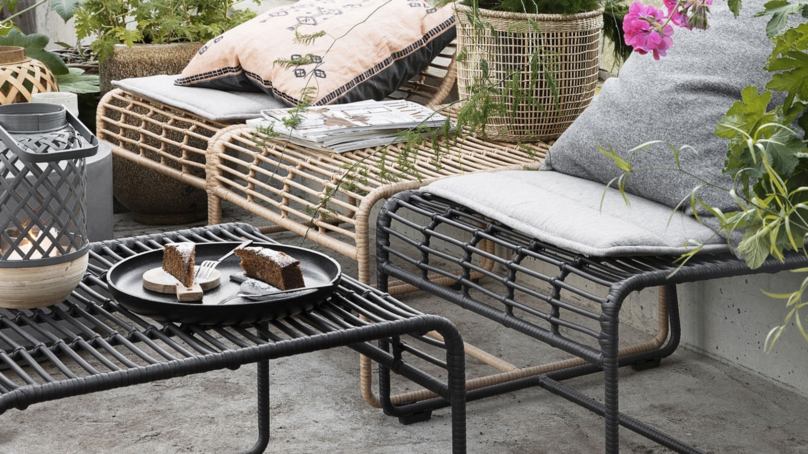 Table Basse De Jardin Noire Collection Oluf House Doctor Homifab