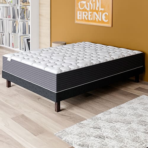 Matelas ressorts ensachés 90x190 - Mousse à mémoire de forme - Spring Plus