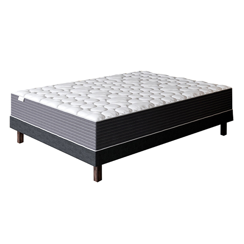 Ensemble matelas ressorts ensachés + sommier 140x190cm - Mousse haute densité et ressorts ensachés - Spring Plus