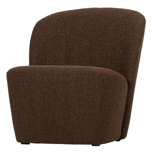 Fauteuil rond en tissu marron - Collection Lofty - Vtwonen