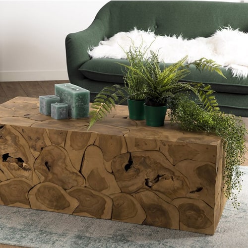 Table basse en teck nature - Sam