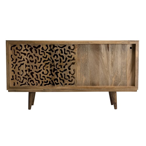 Buffet en manguier 2 portes coulissantes Jaipur - Collection Indra