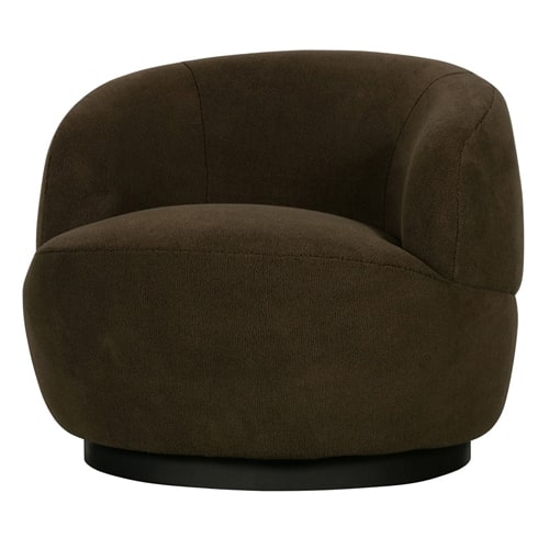 Fauteuil vintage effet peau de mouton vert - Collection Woolly - BePureHome