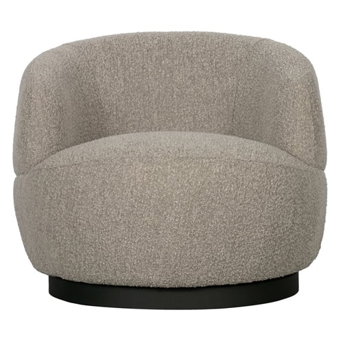 Fauteuil vintage effet peau de mouton naturel - Collection Woolly - BePureHome