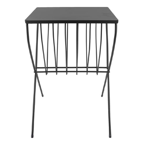 Table d'appoint en métal noir - Collection Cross - Leitmotiv