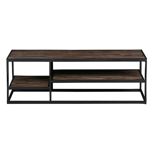 Table basse en teck et métal noir - Collection Vic - Woood