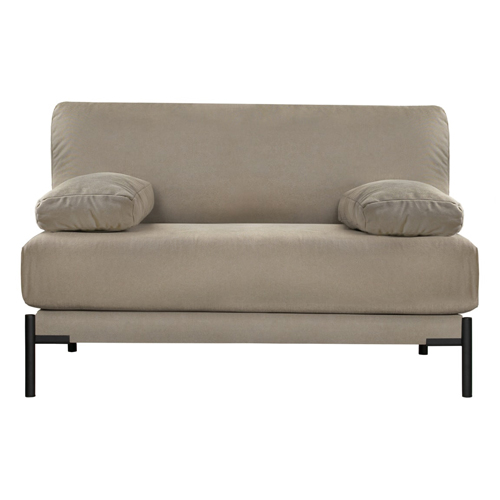 Banquette en tissu gris avec 2 coussins - Collection Sleeve - Vtwonen
