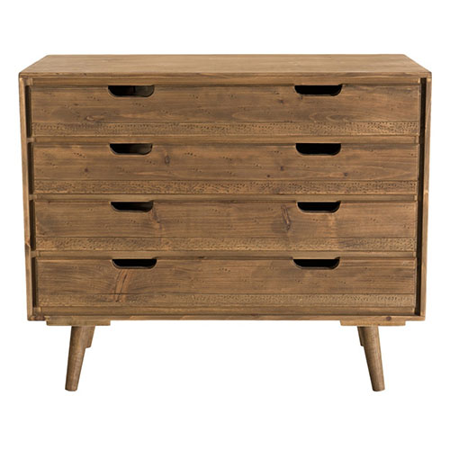 Commode scandinave 4 tiroirs en pin - Collection Andy