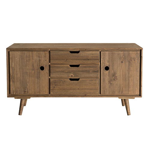 Buffet scandinave 2 portes 3 tiroirs en pin - Collection Andy