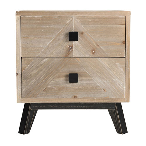 Chevet scandinave 2 tiroirs - Collection Mandy