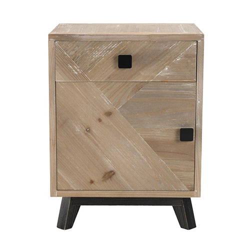 Chevet scandinave 1 tiroir 1 porte - Collection Mandy
