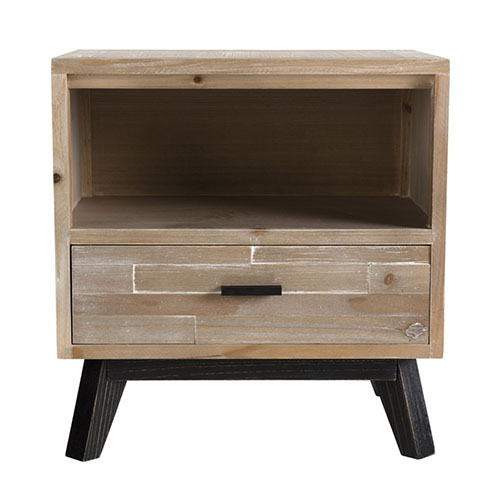 Chevet scandinave 1 tiroir 1 niche - Collection Mandy