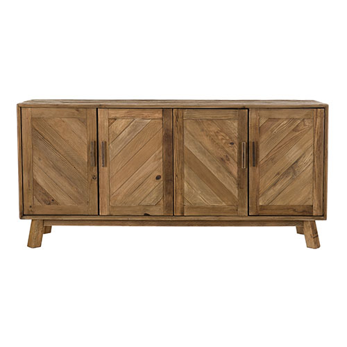 Buffet 4 portes bois Pin recyclé