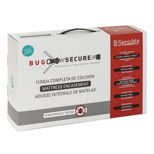 Housse de matelas anti punaises de lit 160x200cm bonnet 20cm - Collection Bug Secure - Bsensible
