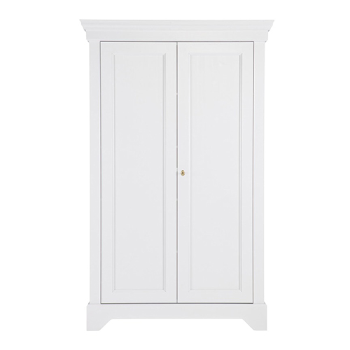 Armoire 2 portes en pin blanc - Isabel