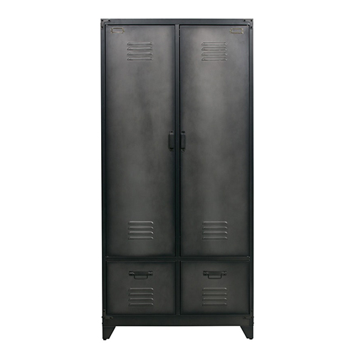 Armoire de rangement en métal rouge KUPPER 45.5 cm 2 portes